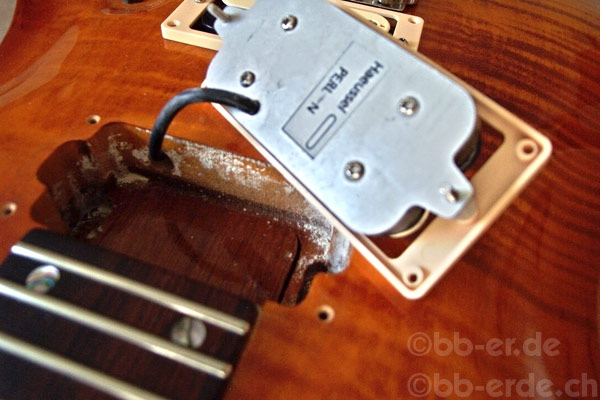Detailfoto des demontierten Hässel-Neck-Pickups